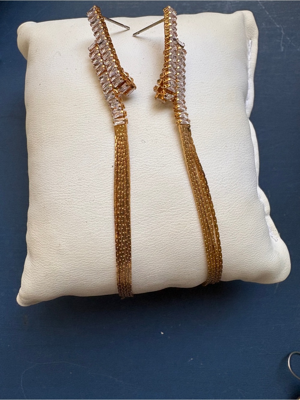 Anthropologie Boho Glam Drop Chain Earrings